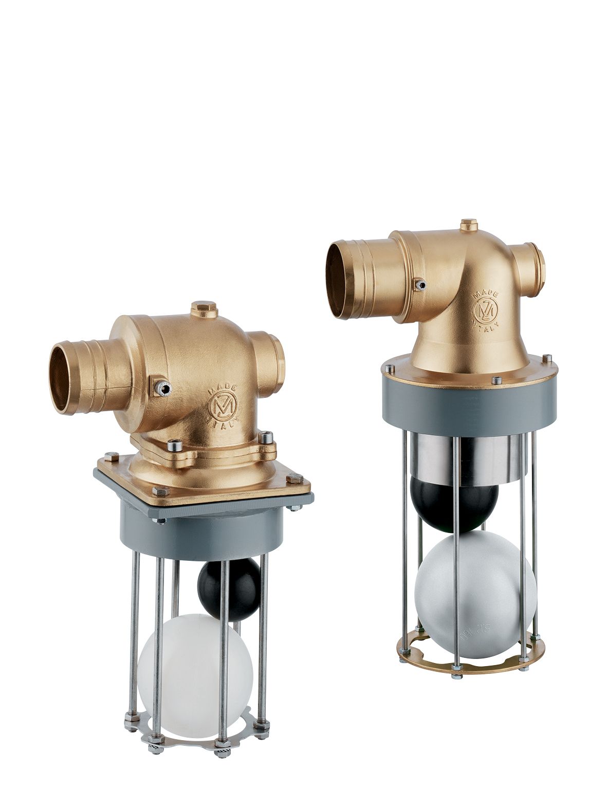 Valvola di troppo pieno in ottone con visore trasparente