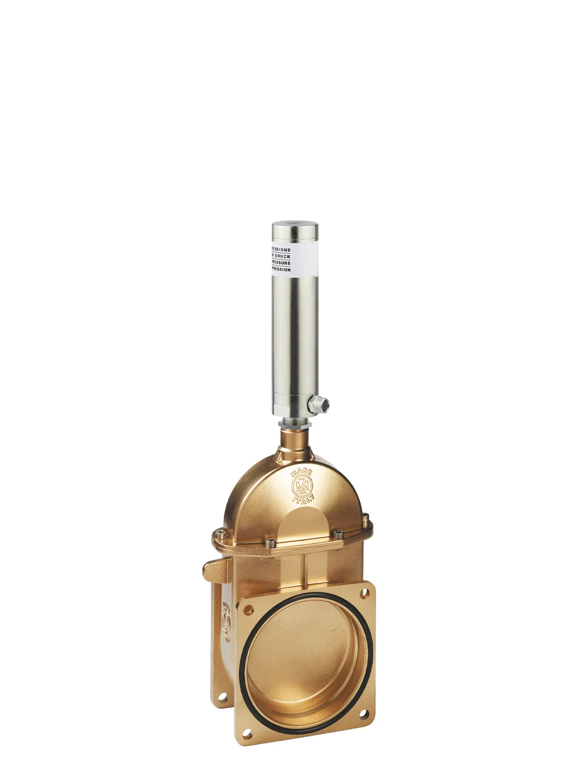 ita. Saracinesca a grande capienza a 2 flange con cilindro art. 0505 | eng. Big capacity valve with 2 flanges with cylinder item 0500